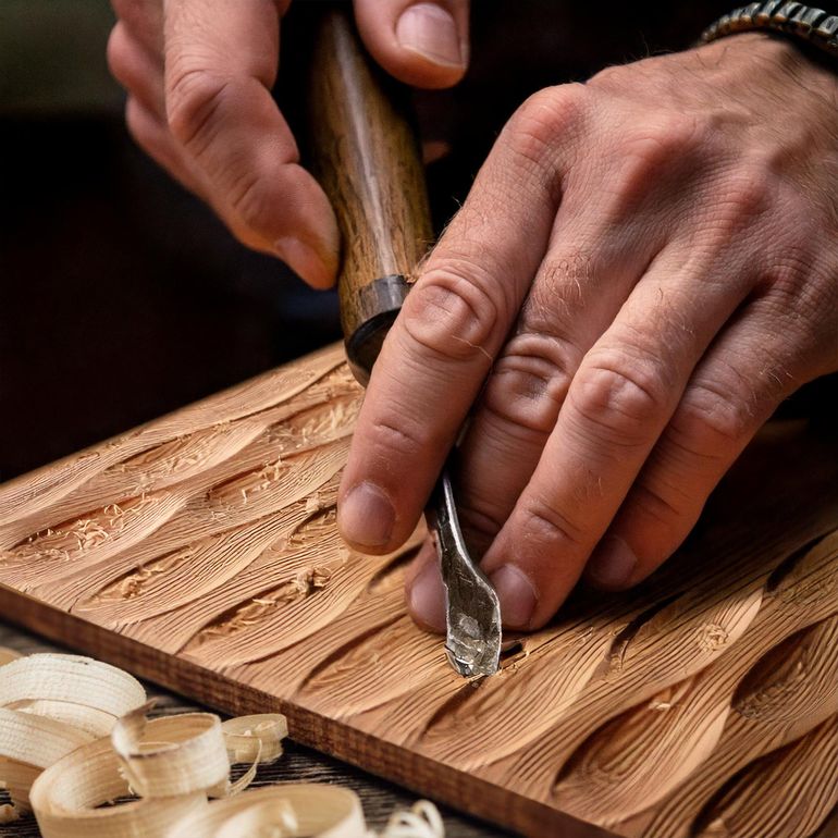 Acacia Elara Solid Wood TV Stand with Storage