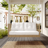 East Green Millie Love Seat Porch Swing with Cushions