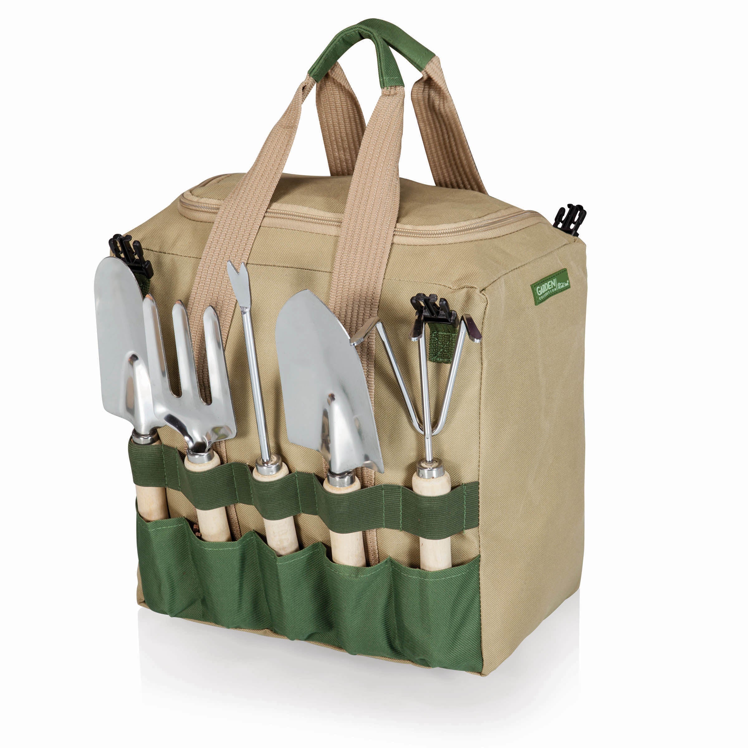Gardener Folding Seat with Tools – Plow & Hearth