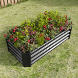 Rectangular Metal Raised Garden Bed
