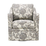 Floral Rotating Arm Chair