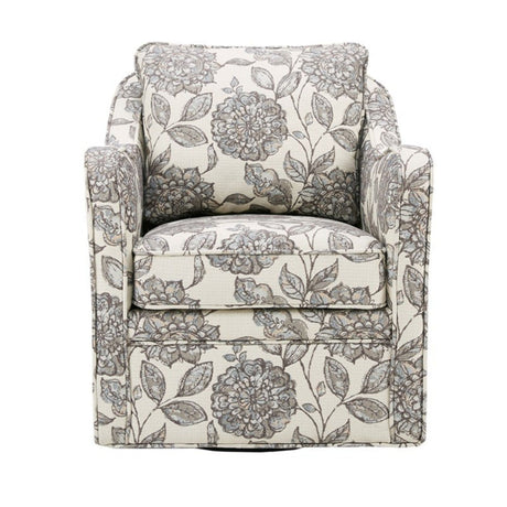 Floral Rotating Arm Chair