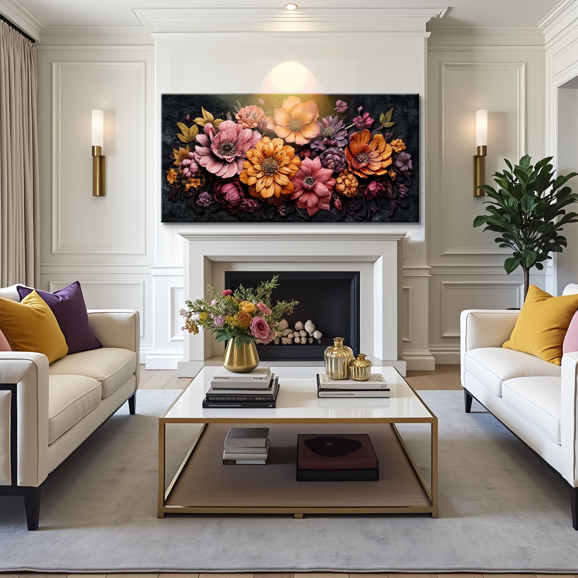 Colorful Floral Realistic Wall Art – Plow & Hearth