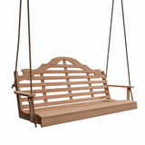 Keystone Amish Co. 5 Foot Milan Red Cedar Porch Swing without Cupholders