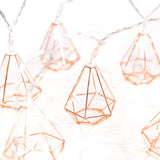 LED Rose Gold Diamond String Fairy Lights