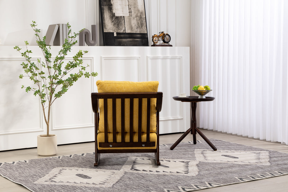 Mid Century Modern Accent Chairs Comfy Upholstered Glider Arm Chair