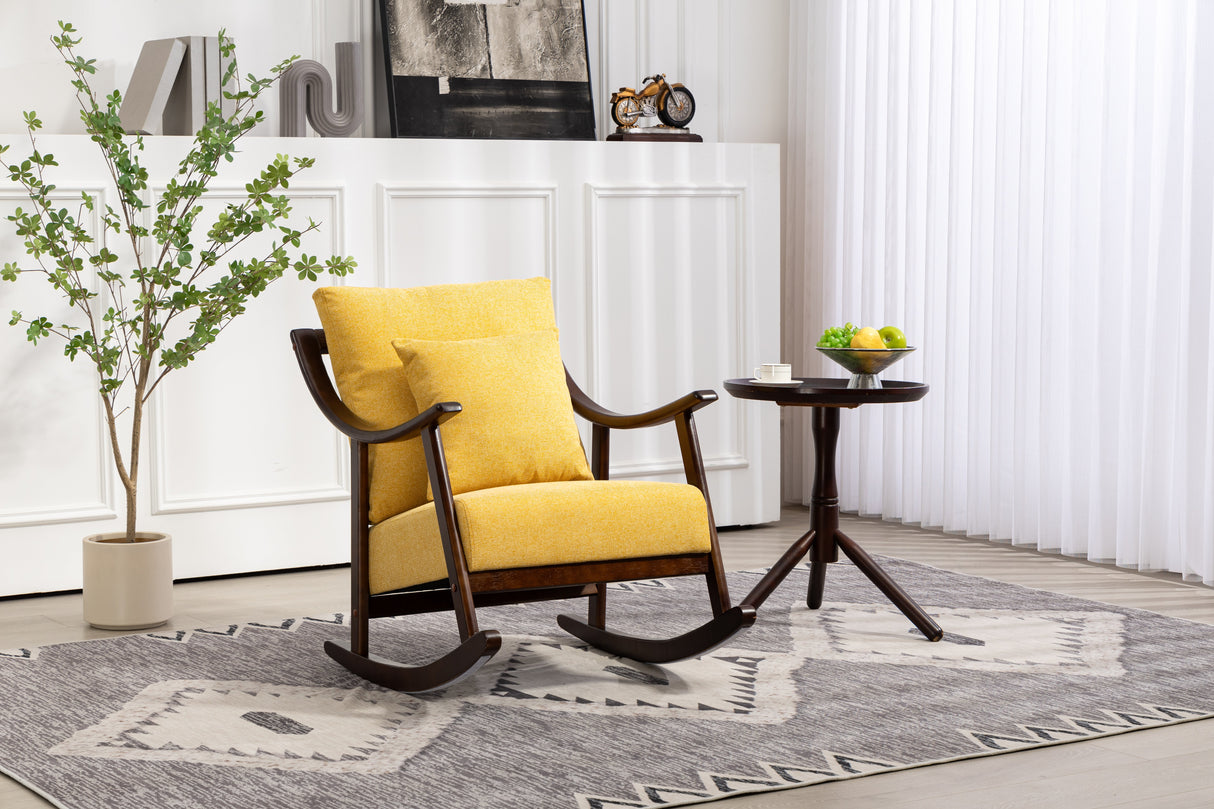 Mid Century Modern Accent Chairs Comfy Upholstered Glider Arm Chair