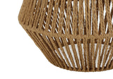 Brown Rope and Beige Shade Table Light, 22"H
