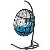 Hanging Cushioned Hammock Chair with Stand