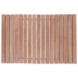 Sunriver Teak Shower and Bath String Mat with Rubber Feet 23.62" x 15.75"