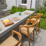 Ubud Natural Teak Indoor/Outdoor Bar Stool