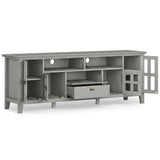 Artisan TV Media Stand, Fog Grey, 72"