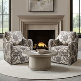 Floral Rotating Arm Chair