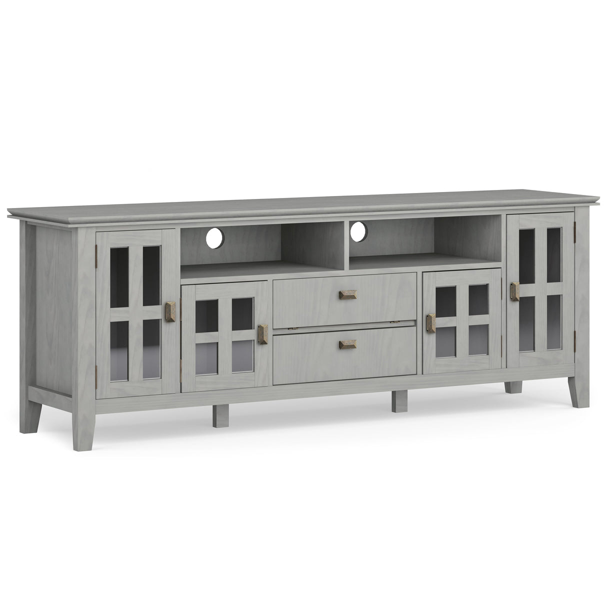 Artisan TV Media Stand, Fog Grey, 72"