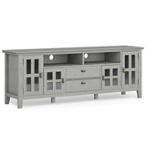 Artisan TV Media Stand, Fog Grey, 72"