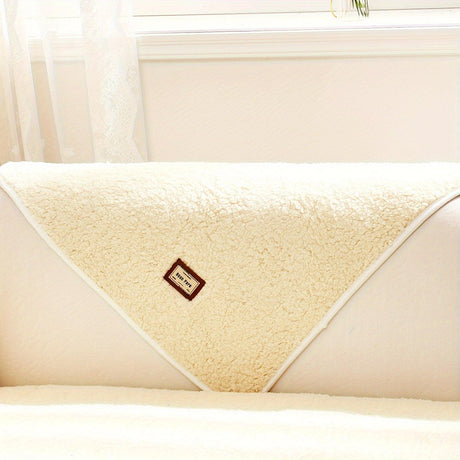 Durable 3 cushion couch cover | High-Quality Plush Sherpa Sofa Cover