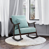 Mid Century Modern Accent Chairs Comfy Upholstered Glider Arm Chair