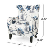 Floral Watercolor Accent Chair