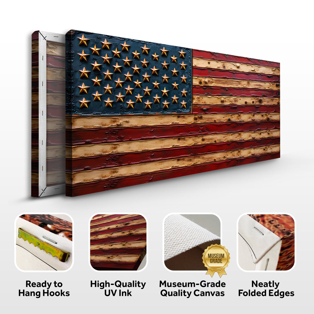 Old Glory American Flag Wall Art