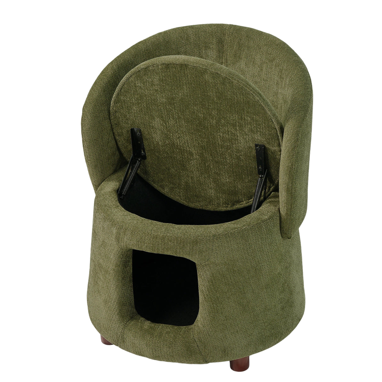 Pet Friendly Chair with Convertible Stool