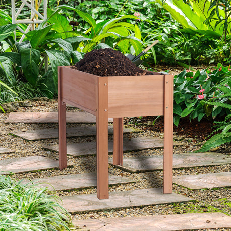 Wooden Raised Garden Bed with Legs