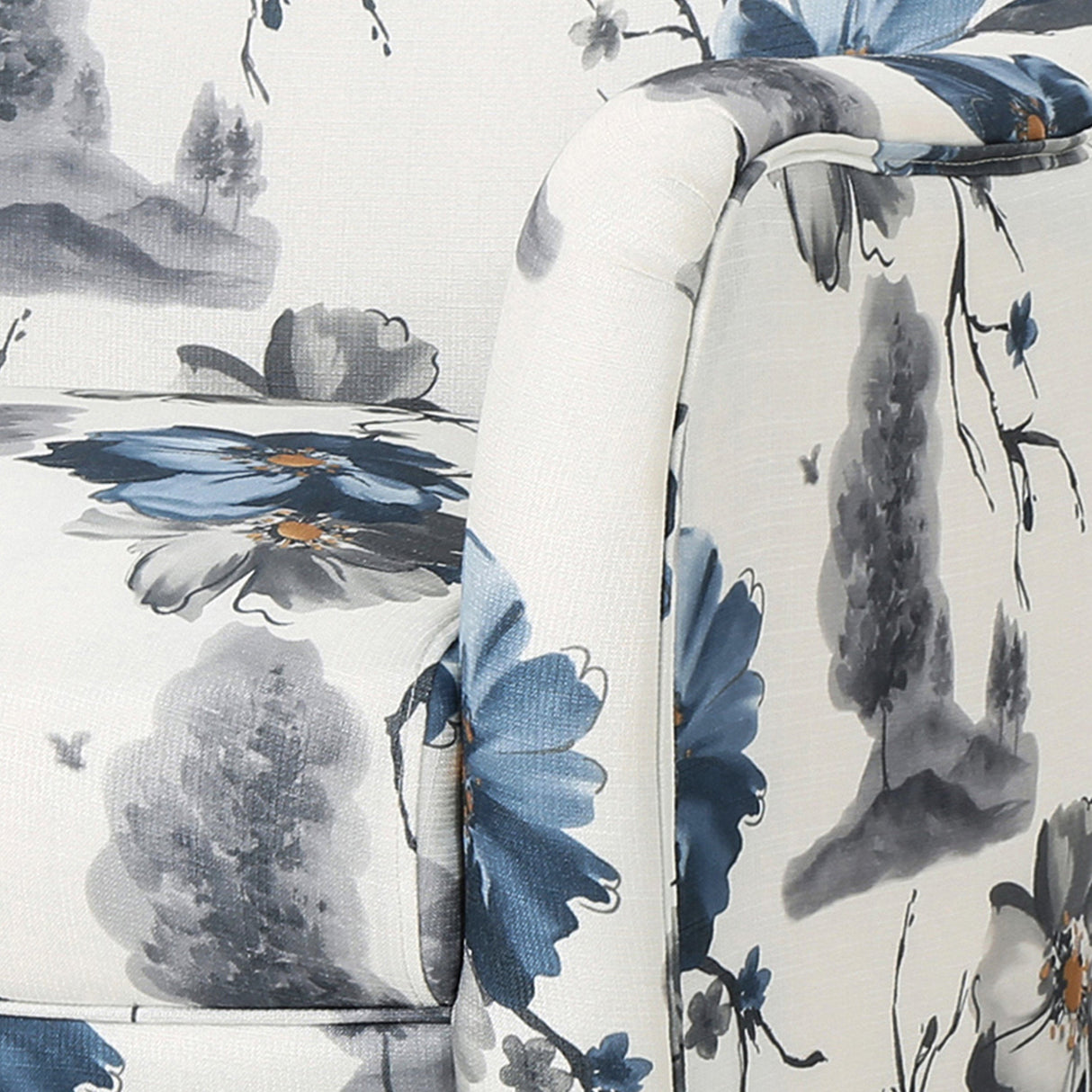 Floral Watercolor Accent Chair