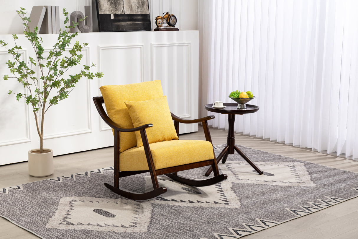 Mid Century Modern Accent Chairs Comfy Upholstered Glider Arm Chair