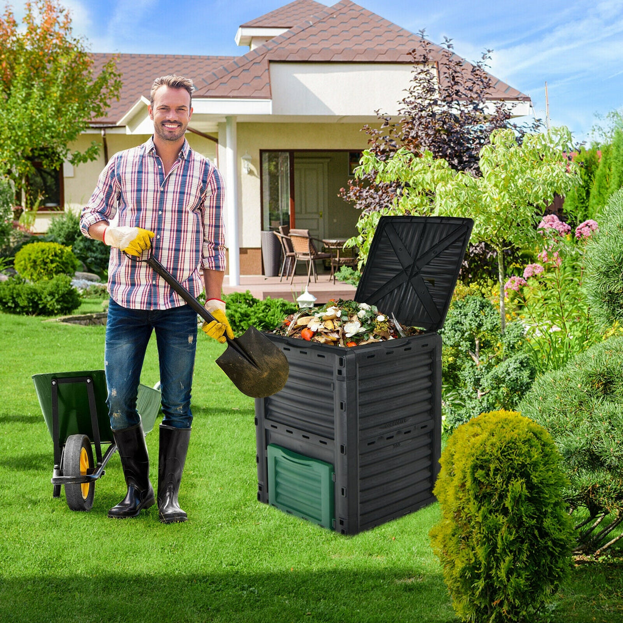 80-Gallon Outdoor Composter