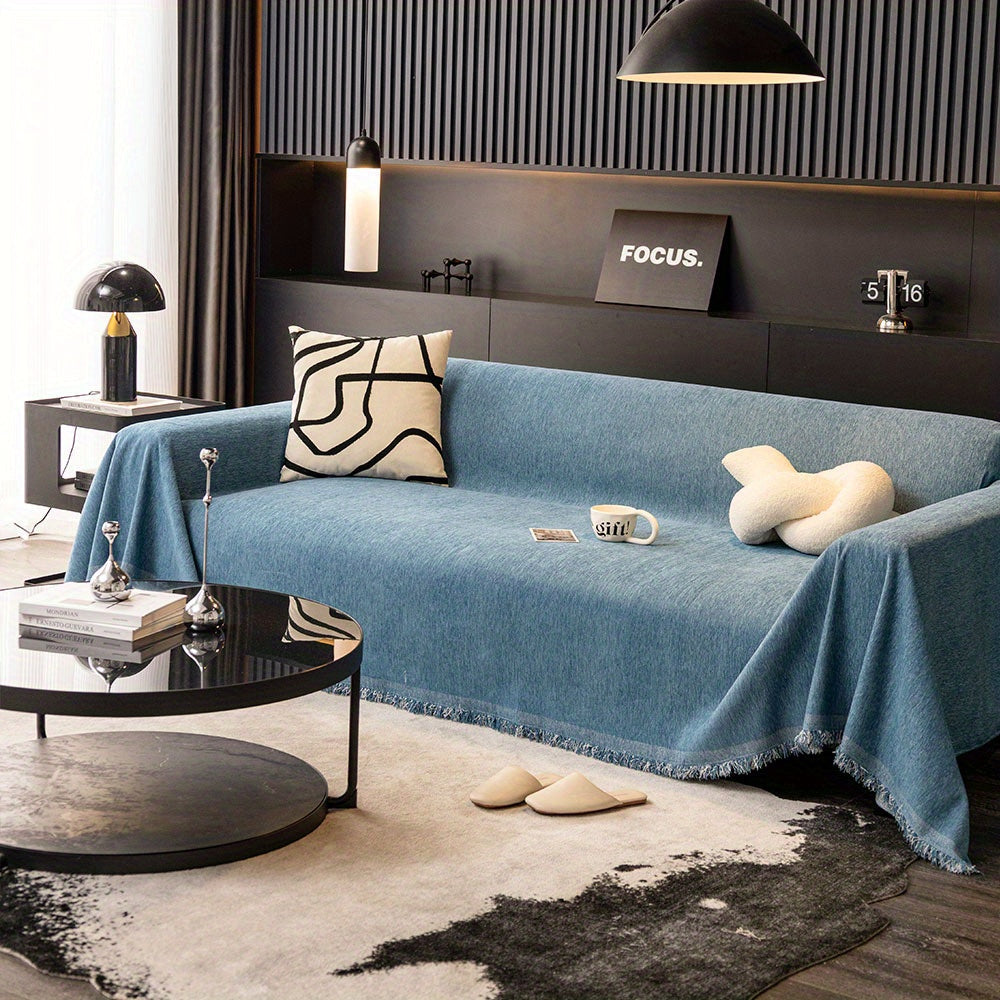 Stylish Couch Slipcover and Throw Blanket Alternative