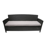 St Lucia Three-Seater Outdoor Rattan Sofa