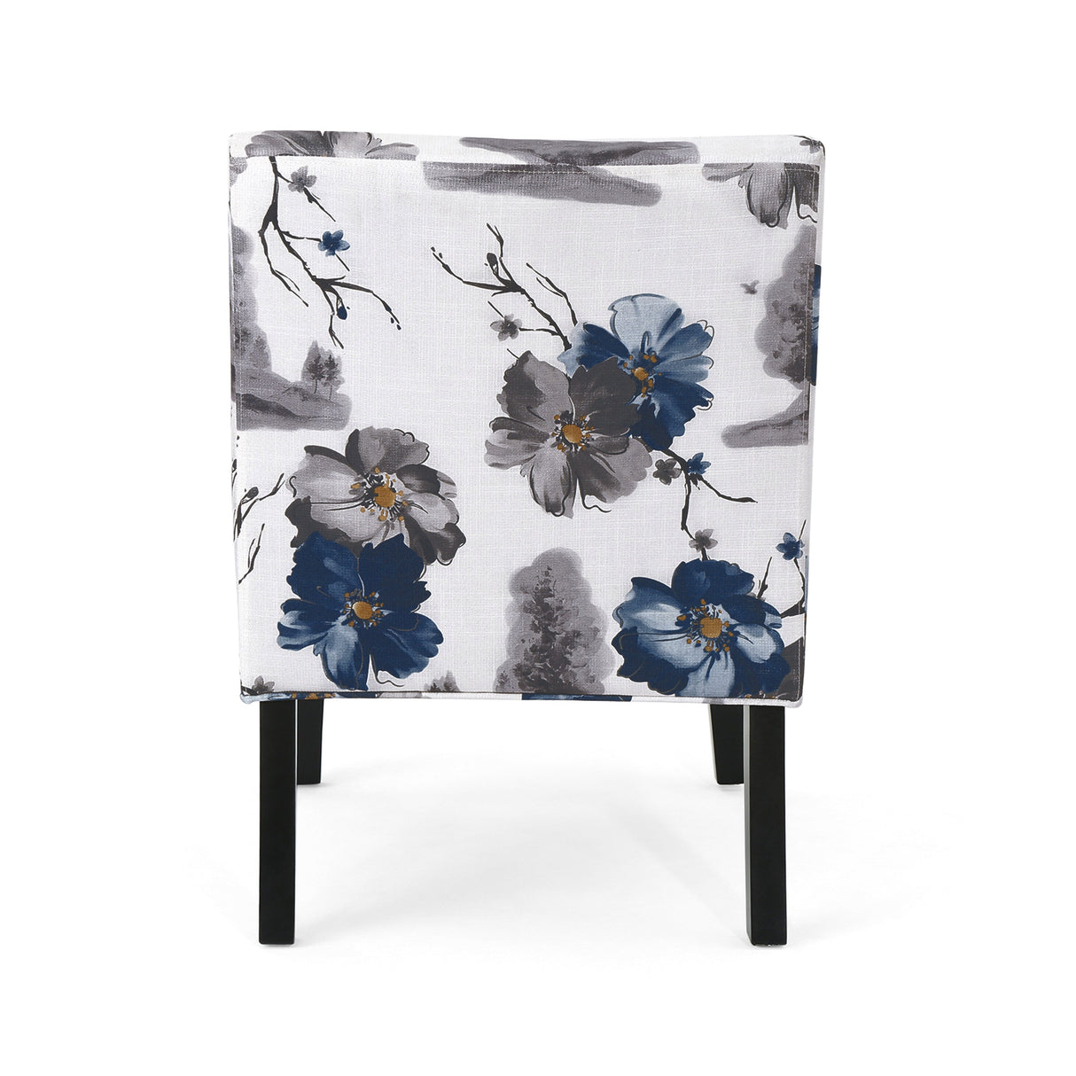 Floral Watercolor Armless Accent Chair
