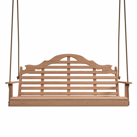 Keystone Amish Co. 5 Foot Milan Red Cedar Porch Swing without Cupholders