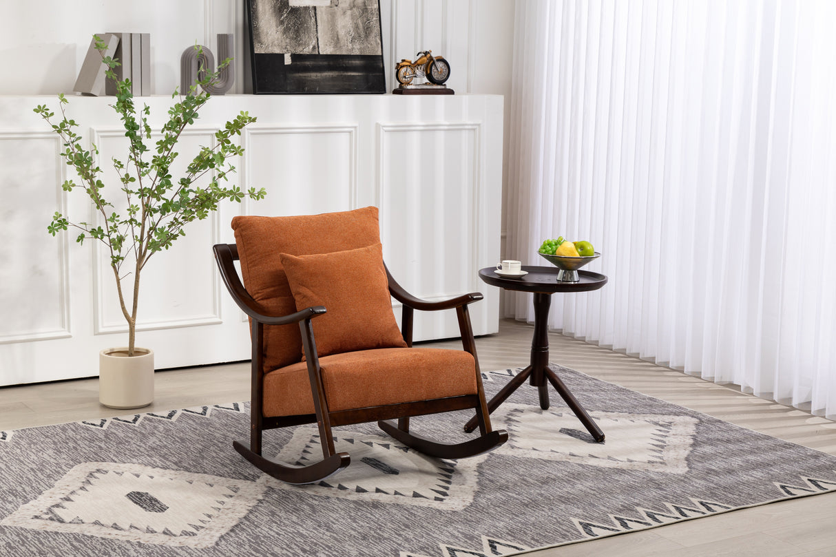 Mid Century Modern Accent Chairs Comfy Upholstered Glider Arm Chair