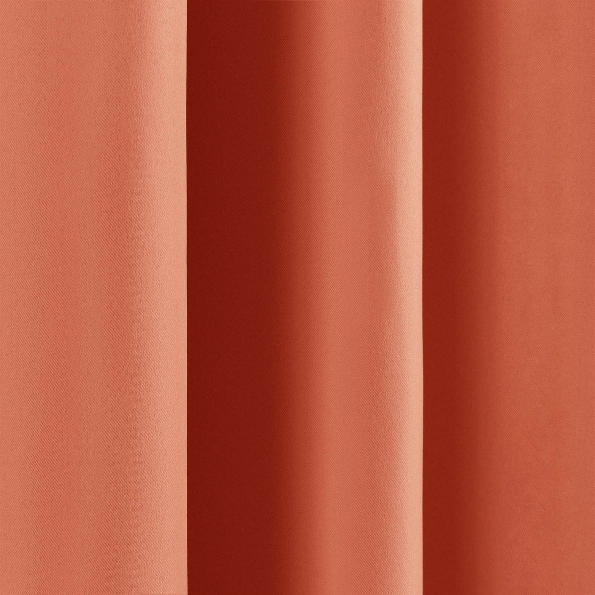 52 x 84 inch Solid Orange Apricot Thermal Blackout Curtain Panels - Set of 2