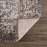 Peeta Dark Brown Medallion Area Rug