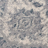 Peeta Gray Blue Medallion Area Rug