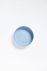 Set of 2 Blue Large Ceramic Pet Bowls