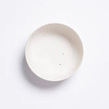 White Stoneware Ceramic Salad Bowl, 10.2"