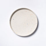 White Stoneware Ceramic Cake Stand, 11"