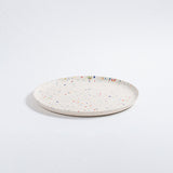 White Stoneware Ceramic Salad Plates, 8.9", Set of 6