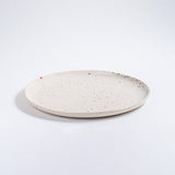 White Stoneware Ceramic Dinner Plates 11", Set of 6