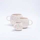 White Ball Stoneware Ceramic Mug, 8.5oz