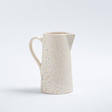 White Stoneware Ceramic Pitcher, 51oz