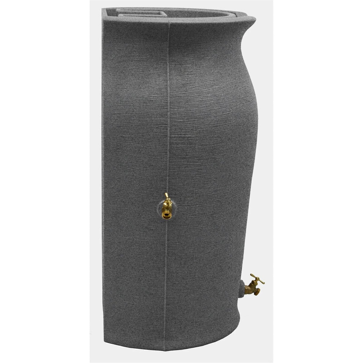 Dark Grey Urn Rain Barrel with Planter Top - 50 Gallon