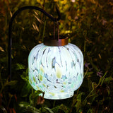 Cabin Solar Lantern Handblown Glass, 8"
