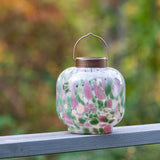 Cabin Solar Lantern Handblown Glass, 8"