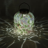 Cabin Solar Lantern Handblown Glass, 8"