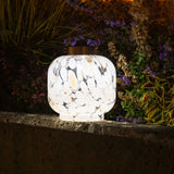Cabin Solar Lantern Handblown Glass, 8"