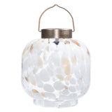 Cabin Solar Lantern Handblown Glass, 8"
