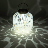 Cabin Solar Lantern Handblown Glass, 8"